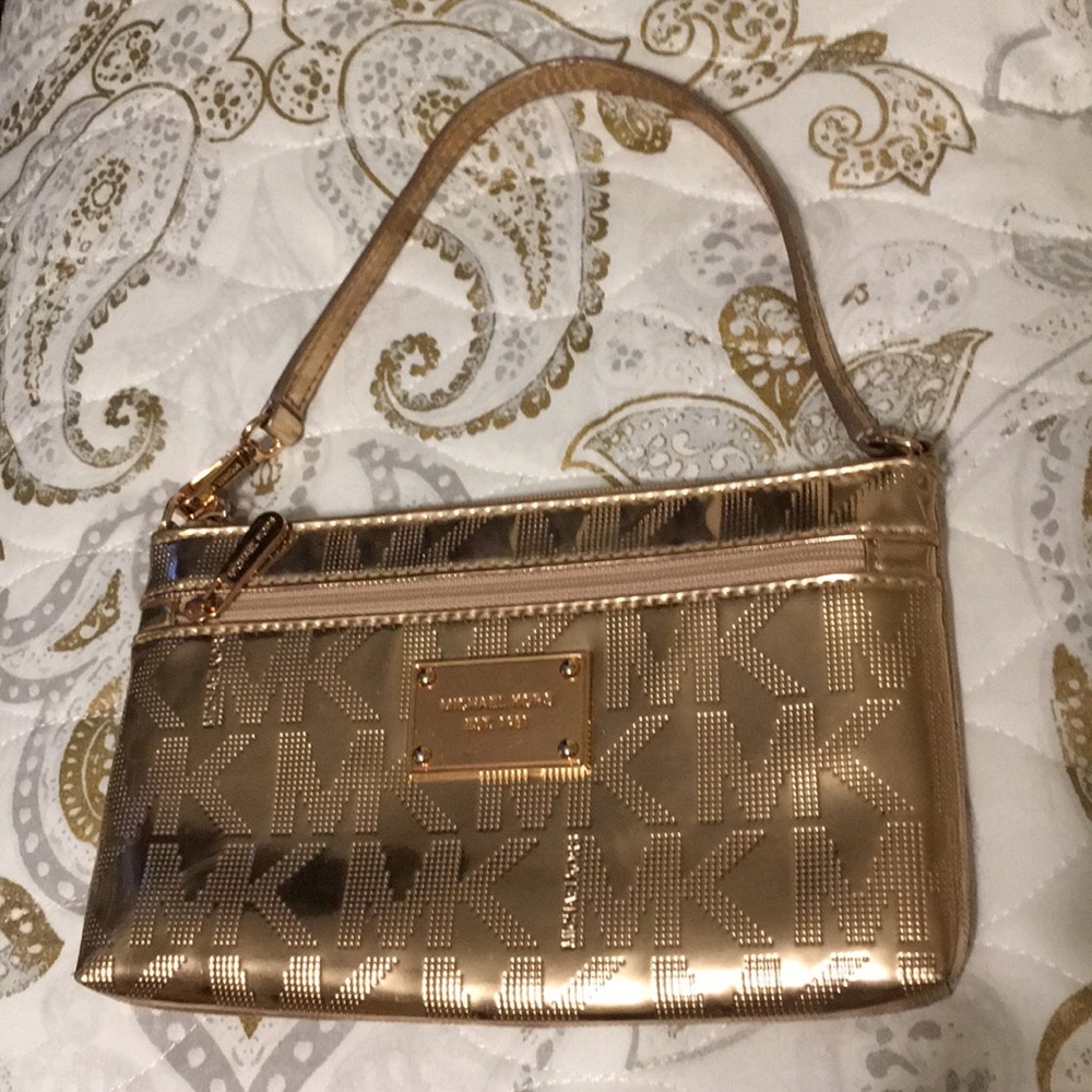 MK wristlet rose gold